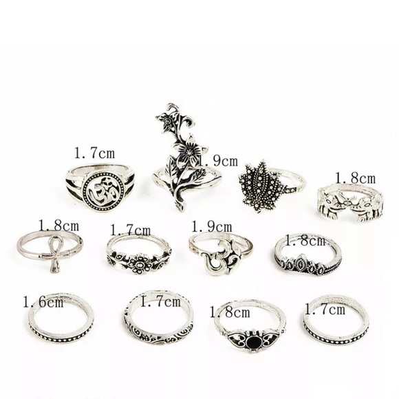 12 piece ring set - Picture 2 of 3